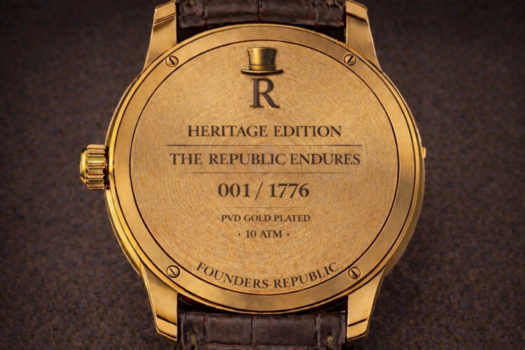 The Lincoln engraved caseback